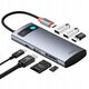 Hub USB-C Baseus Metal Gleam 7w1 HDMI 4K 60Hz / 3x USB 3.0 / USB-C PD / SD / microSD – szary