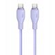 Kabel Baseus Pudding 100W USB-C - USB-C 2m - fioletowy