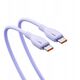Kabel Baseus Pudding 100W USB-C - USB-C 2m - fioletowy