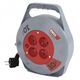 Przedłużacz bębnowy Emos P19410N 10m 4 gnizda PVC 230V 10A 1mm2 IP20 czerwony/czarny