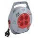Przedłużacz bębnowy Emos P19410N 10m 4 gnizda PVC 230V 10A 1mm2 IP20 czerwony/czarny