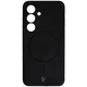 Silikonowe etui z pierścieniem magnetycznym Bizon Soft Case Magnetic do Samsung Galaxy S25 czarne