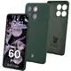 Silikonowe etui Bizon Soft Case do Motorola Edge 60 Pro ciemnozielone