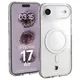 Etui z pierścieniem magnetycznym Bizon Case CrystalO Magnetic do Apple iPhone 17 Air przezroczyste