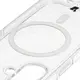 Etui z pierścieniem magnetycznym Bizon Case CrystalO Magnetic do Apple iPhone 17 przezroczyste