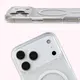 Etui z pierścieniem magnetycznym Bizon Case CrystalO Magnetic do Apple iPhone 17 Pro Max przezroczyste