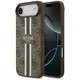 Etui Guess 4G Printed Stripes MagSafe do Apple iPhone 17 Air brązowy
