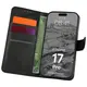 Etui z klapką Bizon Case Pocket do Apple iPhone 17 Pro czarne