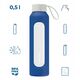 Szklana butelka Wessper B1 Borosilicate 500ml Navy Blue (WES260-500-NB-NEW)