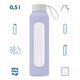 Szklana butelka Wessper B1 Borosilicate 500ml Lavender (WES260-500-VI-NEW)