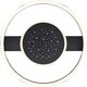 Ceiling LED lamp BRILLIANT RENO, 26W, 2400 lm, 3000K, black, 6.5 x 39.5 x 39.5 cm