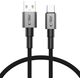 TECH-PROTECT ULTRABOOST DNA TYPE-C CABLE 15W/3A 25CM IRON GREY