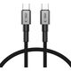 TECH-PROTECT ULTRABOOST DNA TYPE-C CABLE PD60W/3A 25CM IRON GREY
