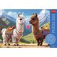 PUZZLE 200 Kolorowe lamy / Rodzina Treflików 13356