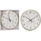 Wall clock GOLD RIM, white/gold/black, 4.2 x 38 cm