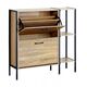 M12B4 ELEGANCKA SZAFKA NA BUTY KOMODA     MODERN LOFT Z PÓŁKAMI