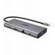HUB UGREEN CM639 USB-C / HDMI 4K60 Hz, VGA, 2xUSB-C 3.2 10Gbps, 2xUSB-A, SD/TF, RJ45, AUX 3.5mm, USB-C 100W PD