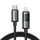 Kabel Joyroom S-A16 Pro Prism Series 30W USB-C - Lightning z wyświetlaczem 1,2m - czarny