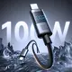 Kabel Joyroom S-A16 Pro Prism Series 100W USB-C - USB-C z wyświetlaczem cyfrowym 1,2m - czarny