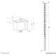 NEOMOUNTS Cable Spine Organizer for sit/stand desk frames screw mounted magnetic channel black