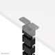 NEOMOUNTS Cable Spine Organizer for sit/stand desk frames screw mounted magnetic channel black