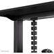 NEOMOUNTS Cable Spine Organizer for sit/stand desk frames magnet mounted black