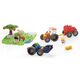 *****Klocki waffle Farmer traktor/łąka 100el 07535