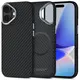 Etui Tech-Protect Ion Carbon MagSafe do Apple iPhone 17 Black/silver
