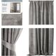 AmeliaHome Zasłona Velvet na taśmie Srebrny 140X270