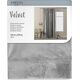 AmeliaHome Zasłona Velvet na taśmie Srebrny 140X270