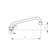 Wylewka KFA Typu C 250mm chrom (831-058-00)