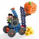 *****Klocki waffle Farmer wózek widłowy 50el 07511