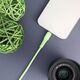 Kabel USB A do Lightning Forcell F-Energy 2,4A 12W Silicone 1 m C343 zielony