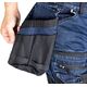 Spodnie robocze DENIM, wzmocnienia Cordura, odpinane kieszenie kaburowe, granatowe, rozmiar XXL