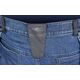 Spodnie robocze DENIM, wzmocnienia Cordura, odpinane kieszenie kaburowe, granatowe, rozmiar M
