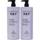 REF Cool Silver Set Ref Stockholm: Cool Silver, Sulfates-Free, Hair Conditioner, Neutralising Warm Tones, 600 ml + Cool Silver, Sulfates-Free, Hair Shampoo, Neutralising Warm Tones, 600 ml Unisex
