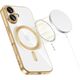 Etui Tech-Protect MagFlex MagSafe do Apple iPhone 17 Shiny Gold