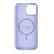 Pomologic CoverCase - προστατευτική θήκη σιλικόνης για iPhone 15 συμβατή με MagSafe (ανοιχτό μοβ)