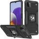 Wozinsky Wozinsky Ring Armor pancerne hybrydowe etui pokrowiec + magnetyczny uchwyt Samsung Galaxy A22 4G czarny