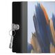 Compulocks Galaxy Tab A8 10.5" Space Enclosure Swing Wall Mount - Befestigungskit (Gehause, Gelenkarm) - Schwenkarm - fur Tablett - verriegelbar - hochwertiges Aluminium - Schwarz - Bildschirmgrosse: 26.7 cm (10.5") - Wandmontage, Thekenbereich - fur