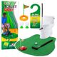 Zestaw Gra Zręcznościowa Golf Toaletowy Mata Kij Piłki Zawieszka Na Drzwi LEAN Toys