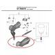 Stabdziu/pavaru rankeneliu gumos Shimano Ultegra Di2 ST-R8070