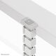NEOMOUNTS Cable Spine Organizer for sit/stand desk frames magnet mounted white