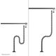 NEOMOUNTS Cable Spine Organizer for sit/stand desk frames clamp mounted black