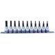 King Tony ZESTAW NASADEK 3/8" TORX Z OTWOREM 11cz. T8 - T50, SZYNA, King Tony