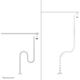NEOMOUNTS Cable Spine Organizer for sit/stand desk frames clamp mounted white