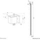 NEOMOUNTS Cable Spine Organizer for sit/stand desk frames clamp mounted white