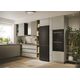 Candy ECN2CQTEB186 Refrigerator, E, Freestanding, Combi, Height 185cm, Fridge net 235 L, Freezer net 120 L, Black