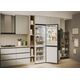 Candy ECN2CQTEB186 Refrigerator, E, Freestanding, Combi, Height 185cm, Fridge net 235 L, Freezer net 120 L, Black