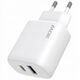 Ładowarka Sieciowa 230v 30w Na Usb-c Usb Type-c + Usb Kabel 1m 60w Usb-c / Wcsp23011002 / Silicone Power 2 / Biały